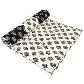 Handmade Indian Meditation Yoga Mat Cushioned Cotton Printed reversible design exercise accessories