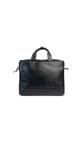 Henk Berg Mens Amsterdam Satchel Black