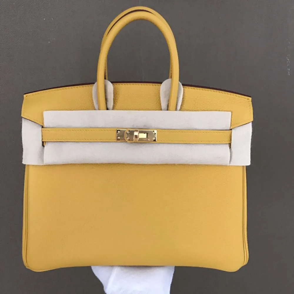 Hermès Birkin 25 Jaune Ambre Togo Gold Hardware GHW