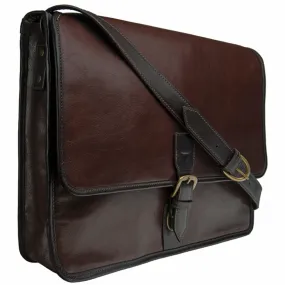 Hidesign Harrison Buffalo Leather Laptop Messenger