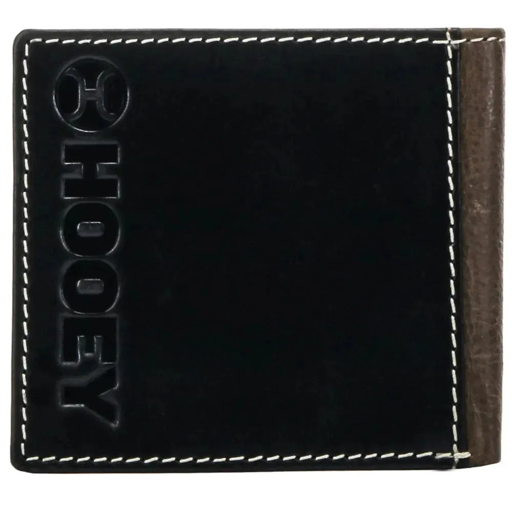 HOOey Aztec Inlay with Logo Rivet (Brown/Black) - Men's Bifold Wallet