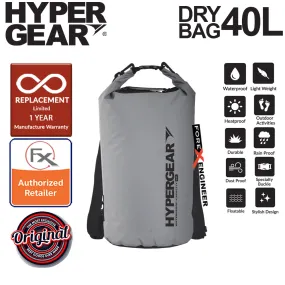 HyperGear 40L Dry Bag - IPX6 Waterproof Specification - Grey