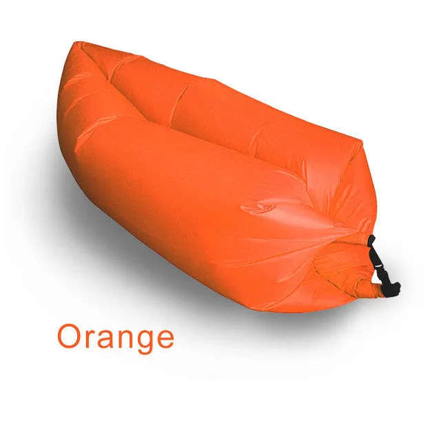 Inflatable Folding Sleeping Lazy Bag Waterproof Portable Air Sofa Pocket Outdoor Beach Camping Lengthened Sleeping Lazy Bed