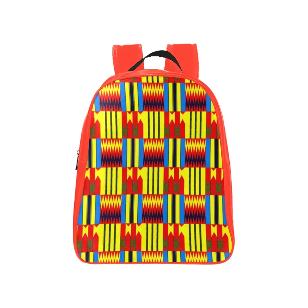 KENTE BLUE School Backpack (Medium)