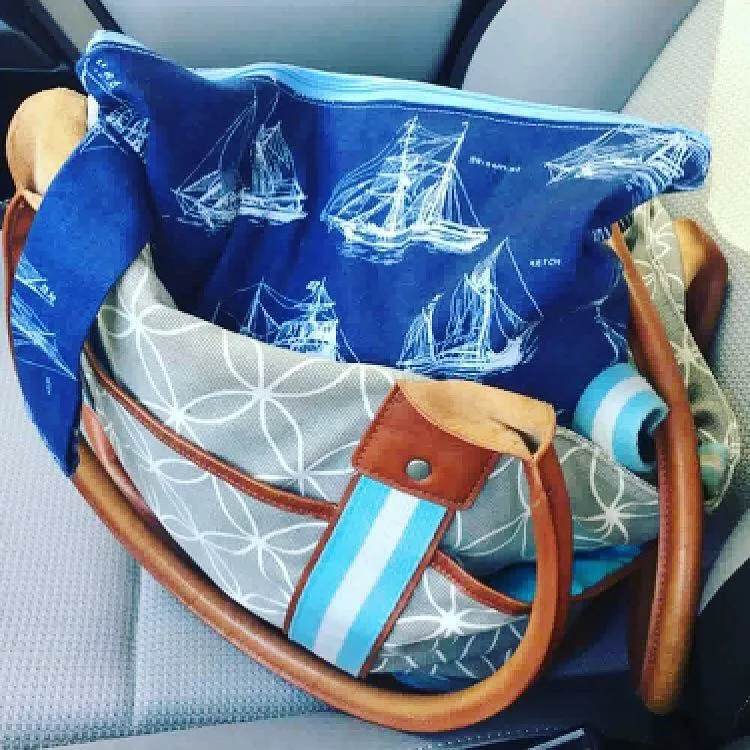 Large Wet Bag with Handle Pirate Ships