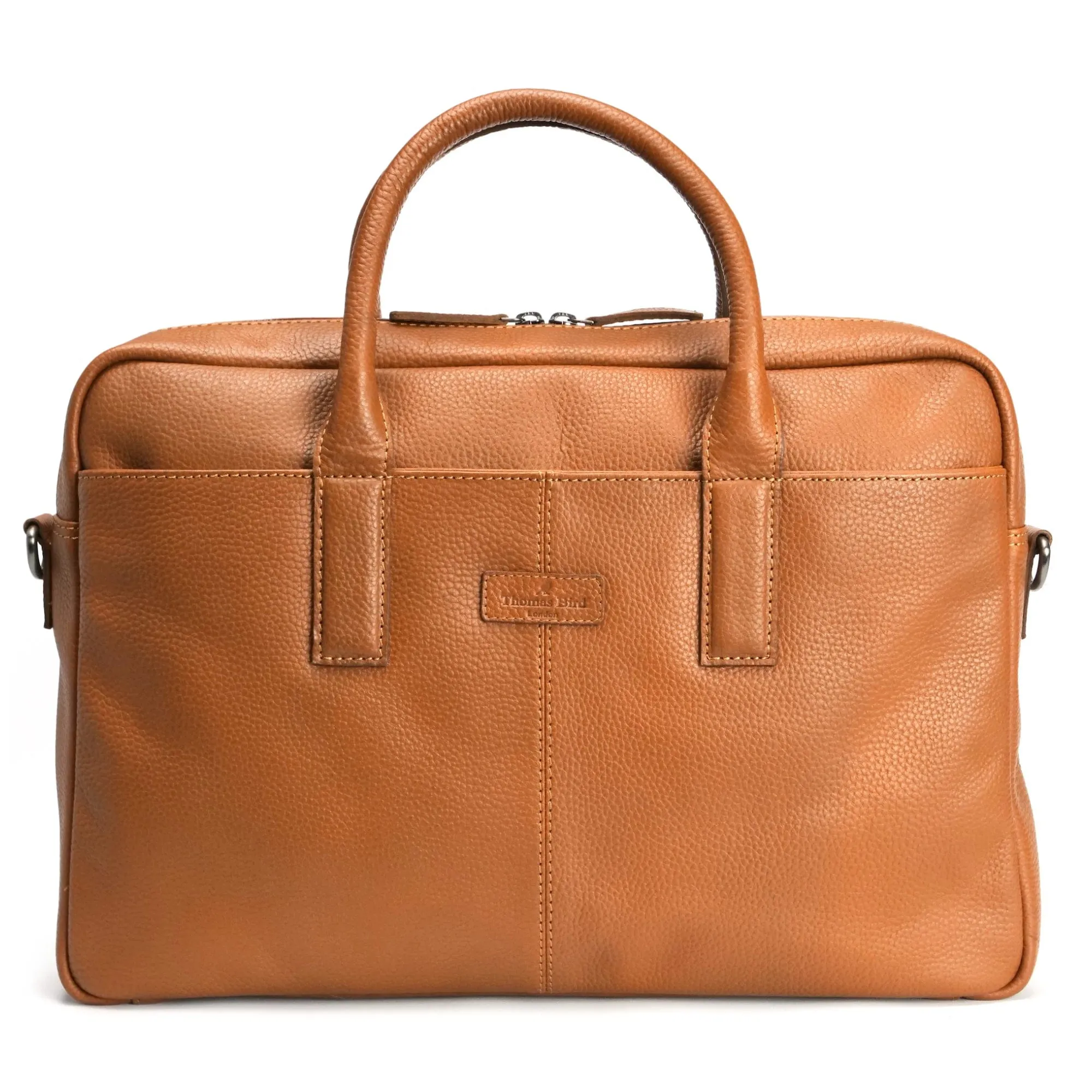 Leather Briefcase Bag Tan