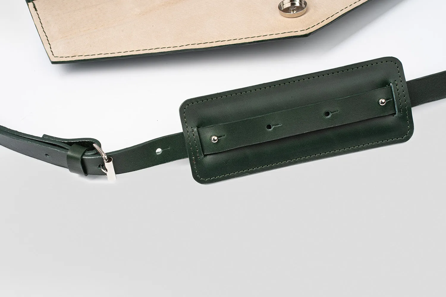 Leather Briefcase (Forest Green)