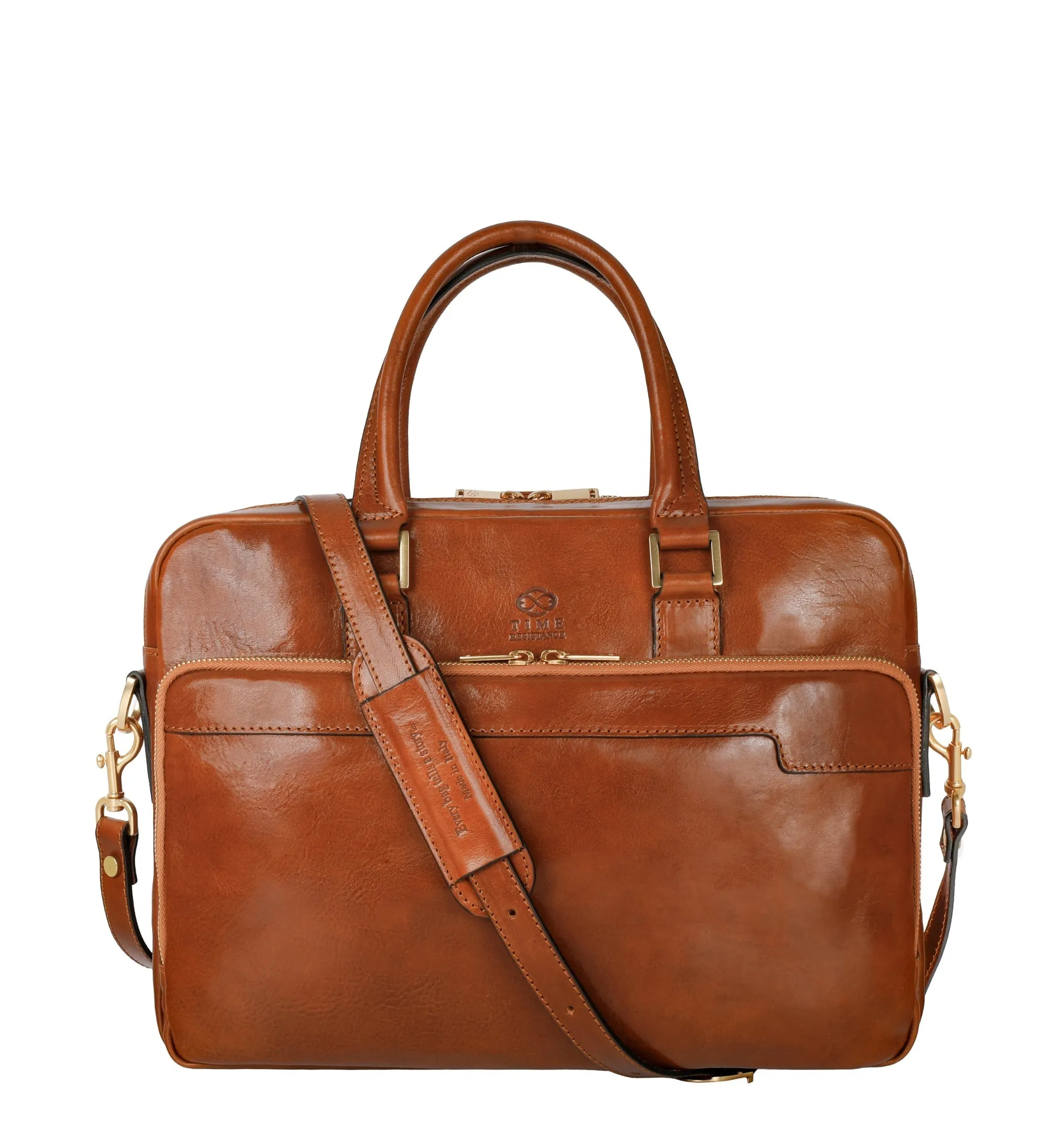 Leather Briefcase Laptop Bag - Orlando