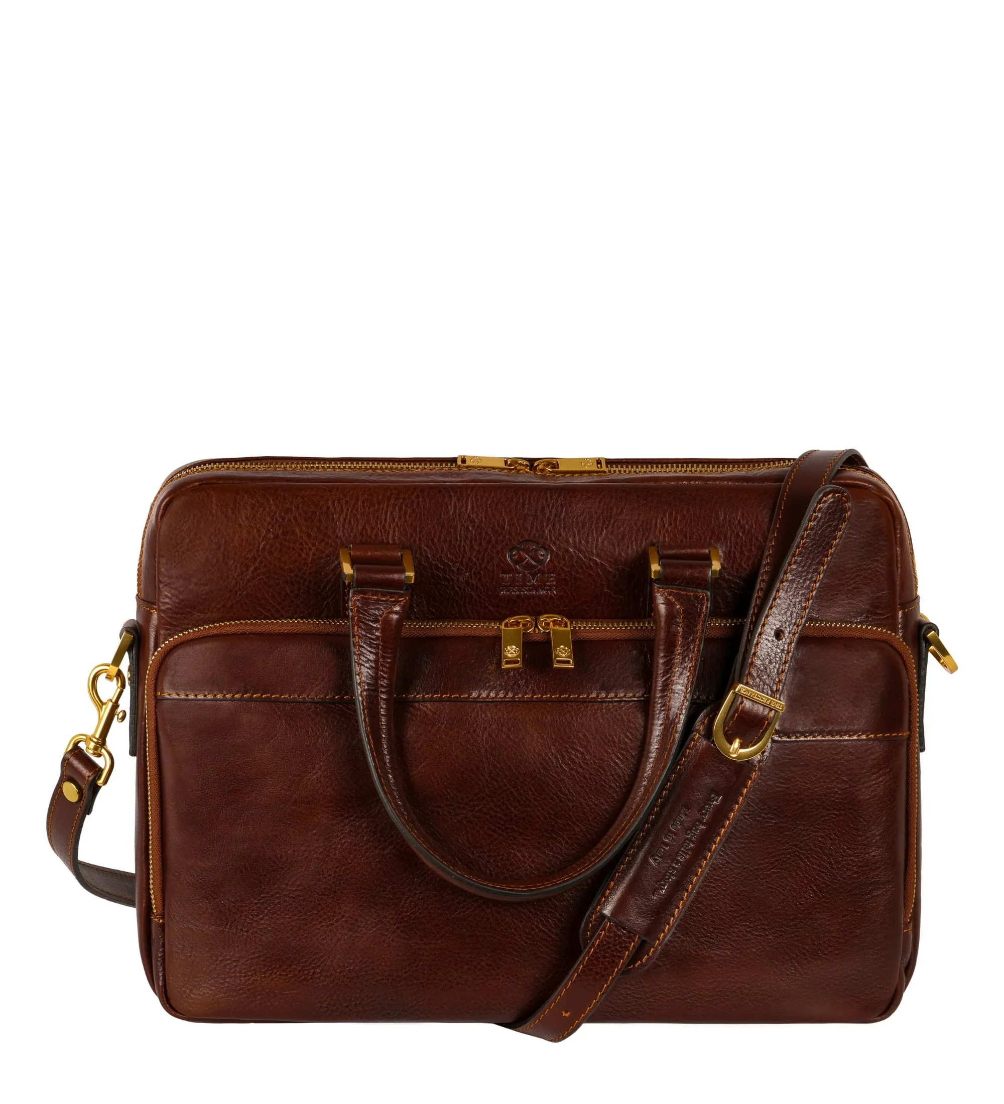 Leather Briefcase Laptop Bag - Orlando