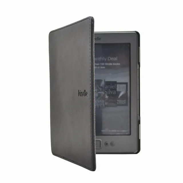 Leather Cover Case for Amazon Kindle 4/5 E-book Reader 6 Inch   Screen Protector