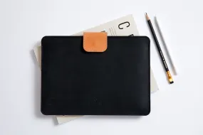 Leather MacBook Sleeve KEEP IT SNUG/ Classy Black/