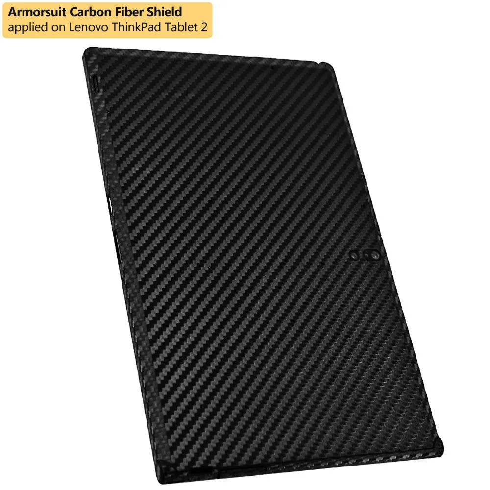 Lenovo Thinkpad 2 Screen Protector   Black Carbon Fiber Film Protector