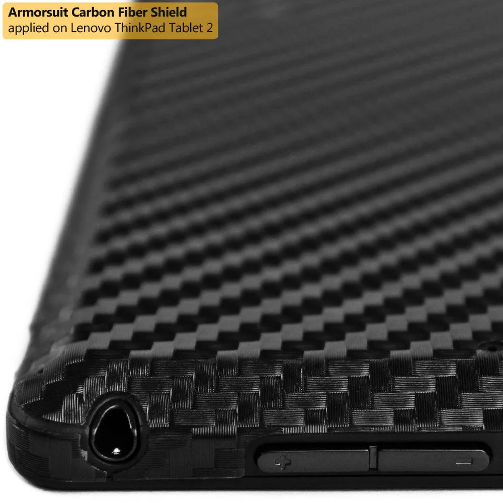 Lenovo Thinkpad 2 Screen Protector   Black Carbon Fiber Film Protector