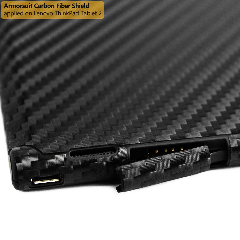 Lenovo Thinkpad 2 Screen Protector   Black Carbon Fiber Film Protector