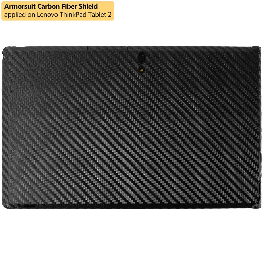 Lenovo Thinkpad 2 Screen Protector   Black Carbon Fiber Film Protector