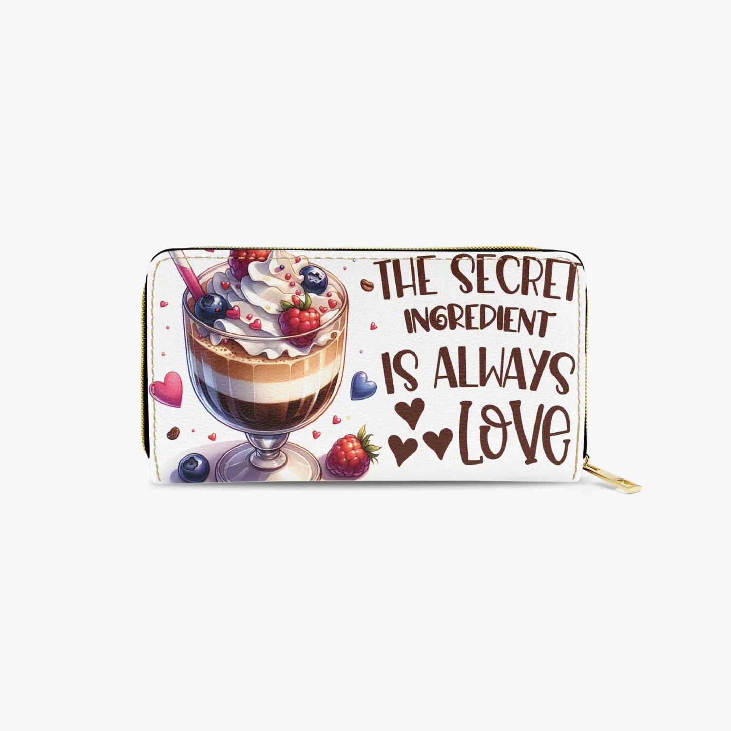 Long Type Zipper Purse - The Secret Ingredient is always Love