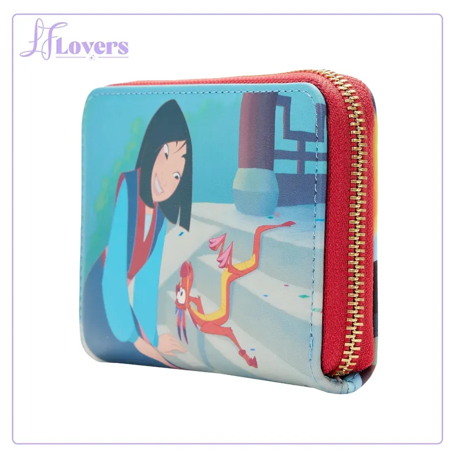 Loungefly Disney Mulan Princess Scene Zip Around Wallet