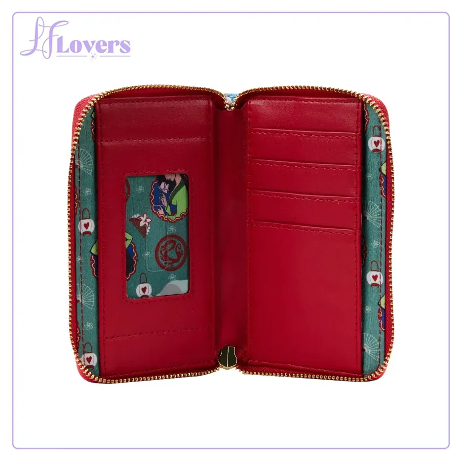 Loungefly Disney Mulan Princess Scene Zip Around Wallet