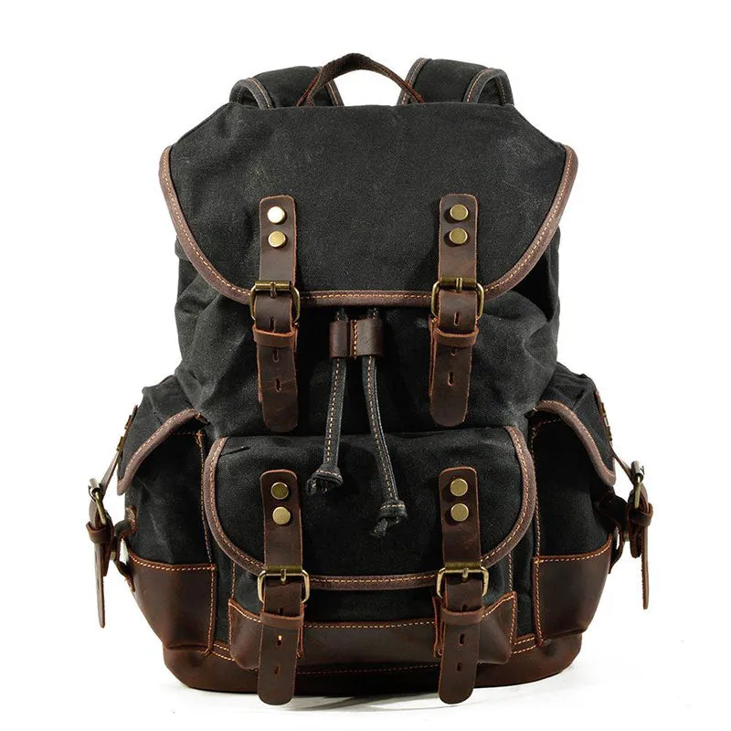 Luke Case Waxed Canvas Backpack