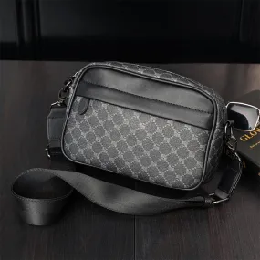 Luxury Leather Geometric Pattern Crossbody Bag