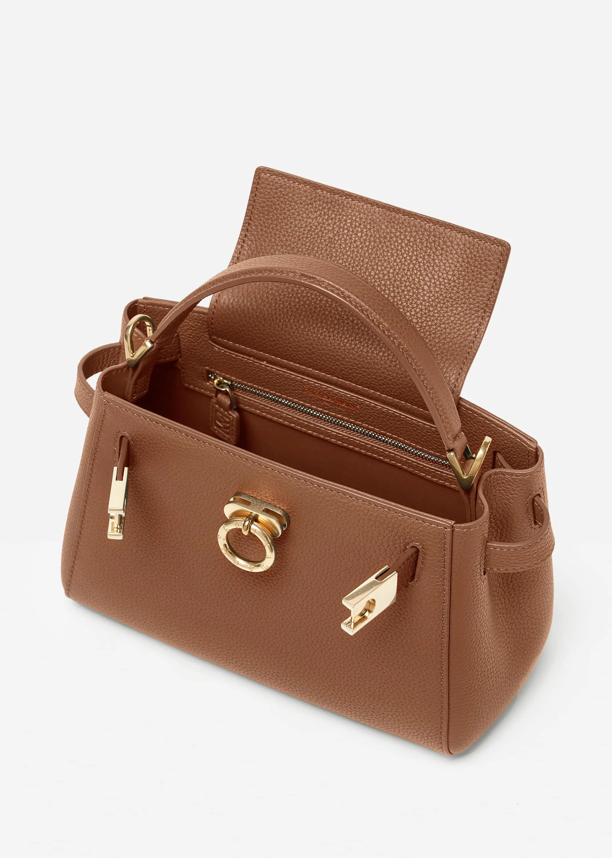 Madison Micro Top Handle Bag - Pebbled