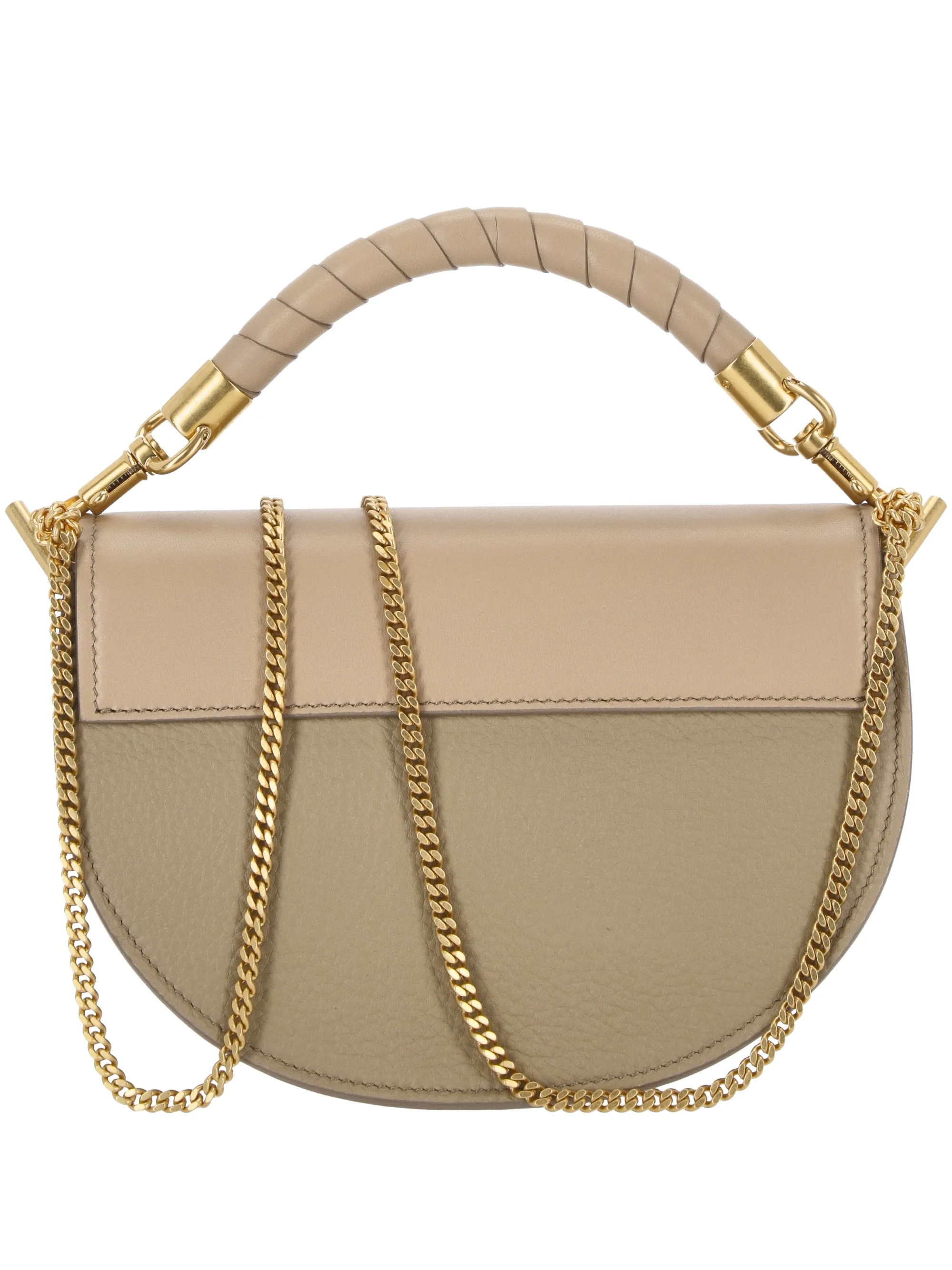 Marcie Grained Leather Chain Bag