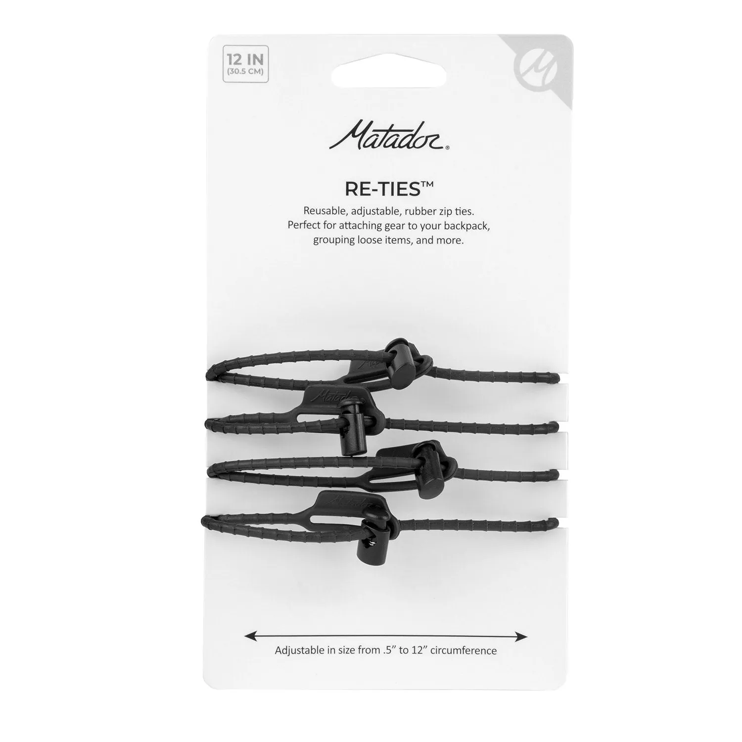 Matador Re-Ties™ Reusable Zip Ties 4-Pack