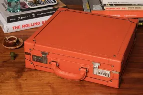 Medium Collectors Briefcase - Continental Orange