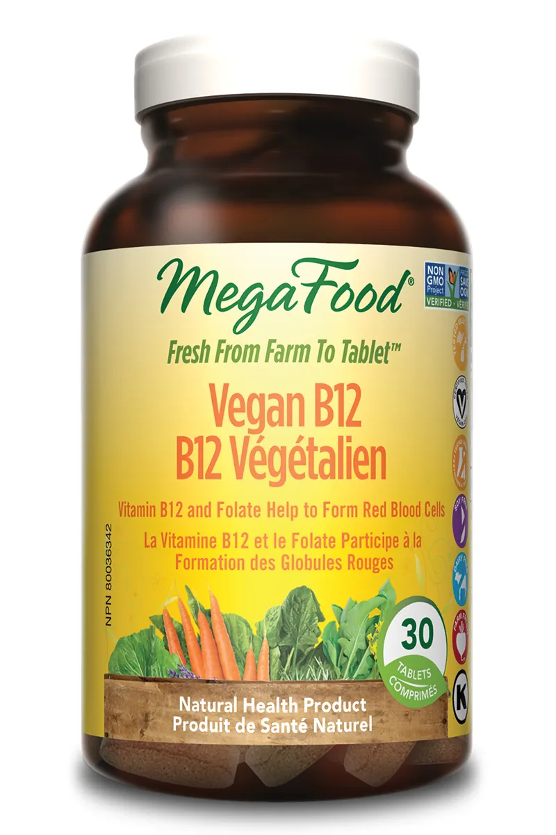 MegaFood Vegan B12 (30 Tablets)