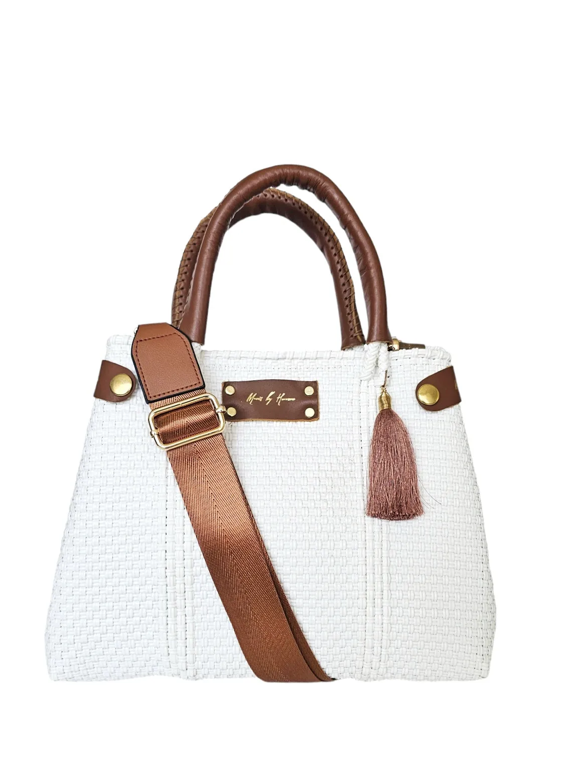 Mini Less Pollution Crossbody Bag - White Pearl