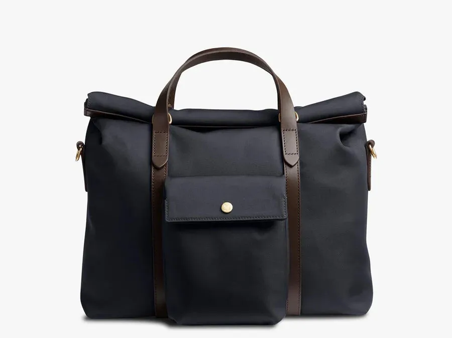 Mismo M/S Soft Work - Navy / Dark Brown