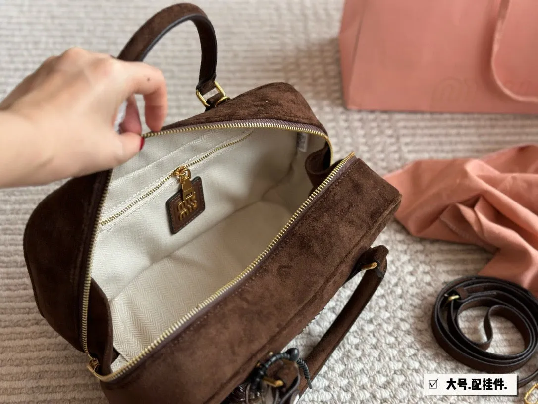 MIU004 Small/Medium Arcadie Suede Leather Bag