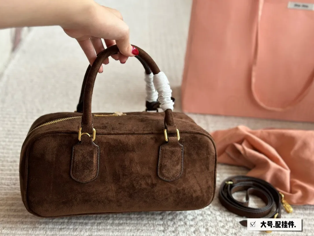 MIU004 Small/Medium Arcadie Suede Leather Bag