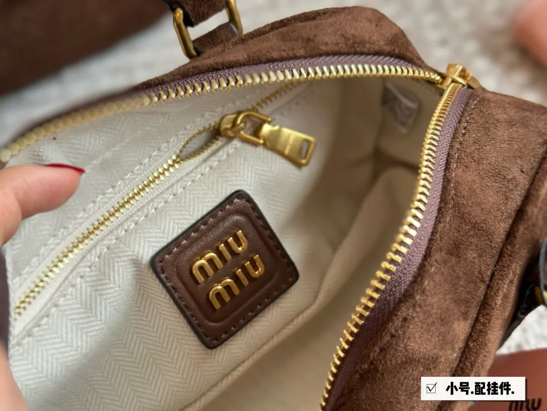 MIU004 Small/Medium Arcadie Suede Leather Bag