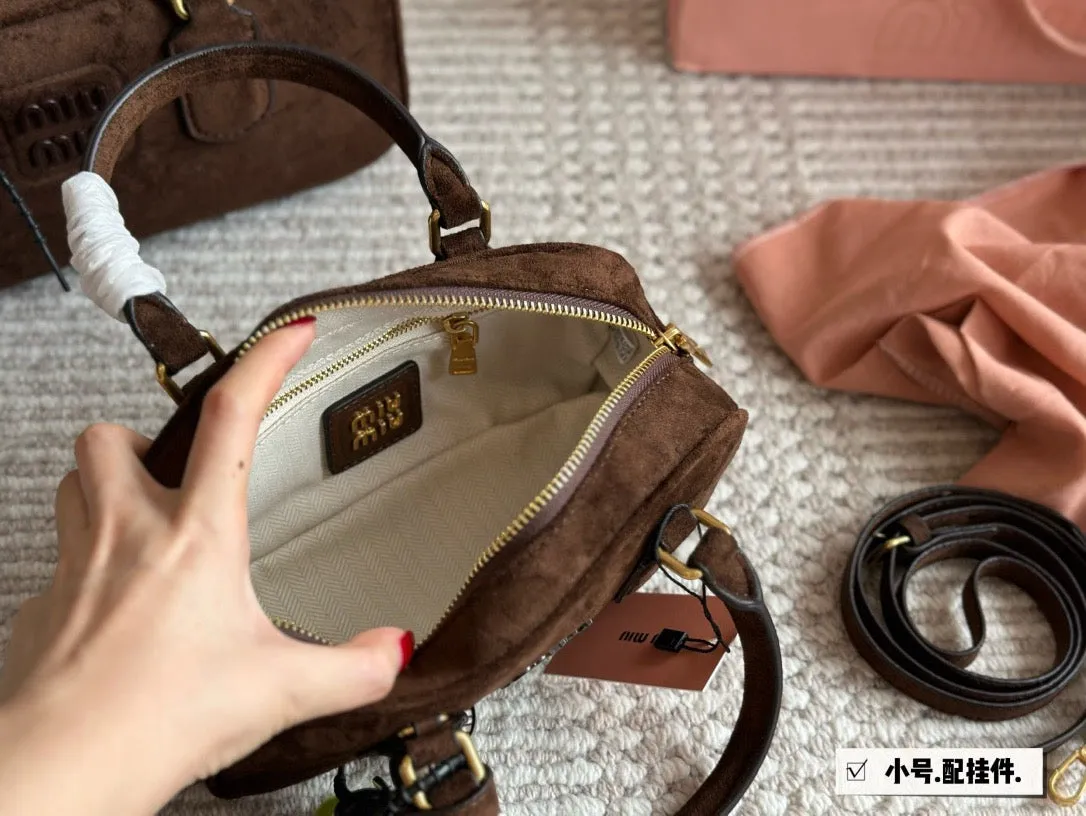 MIU004 Small/Medium Arcadie Suede Leather Bag