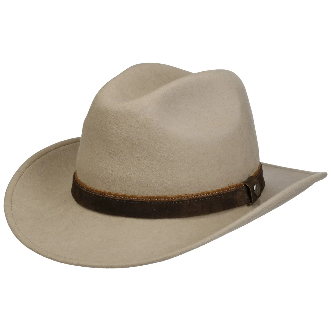 Monteley Wool Western Fedora Hat