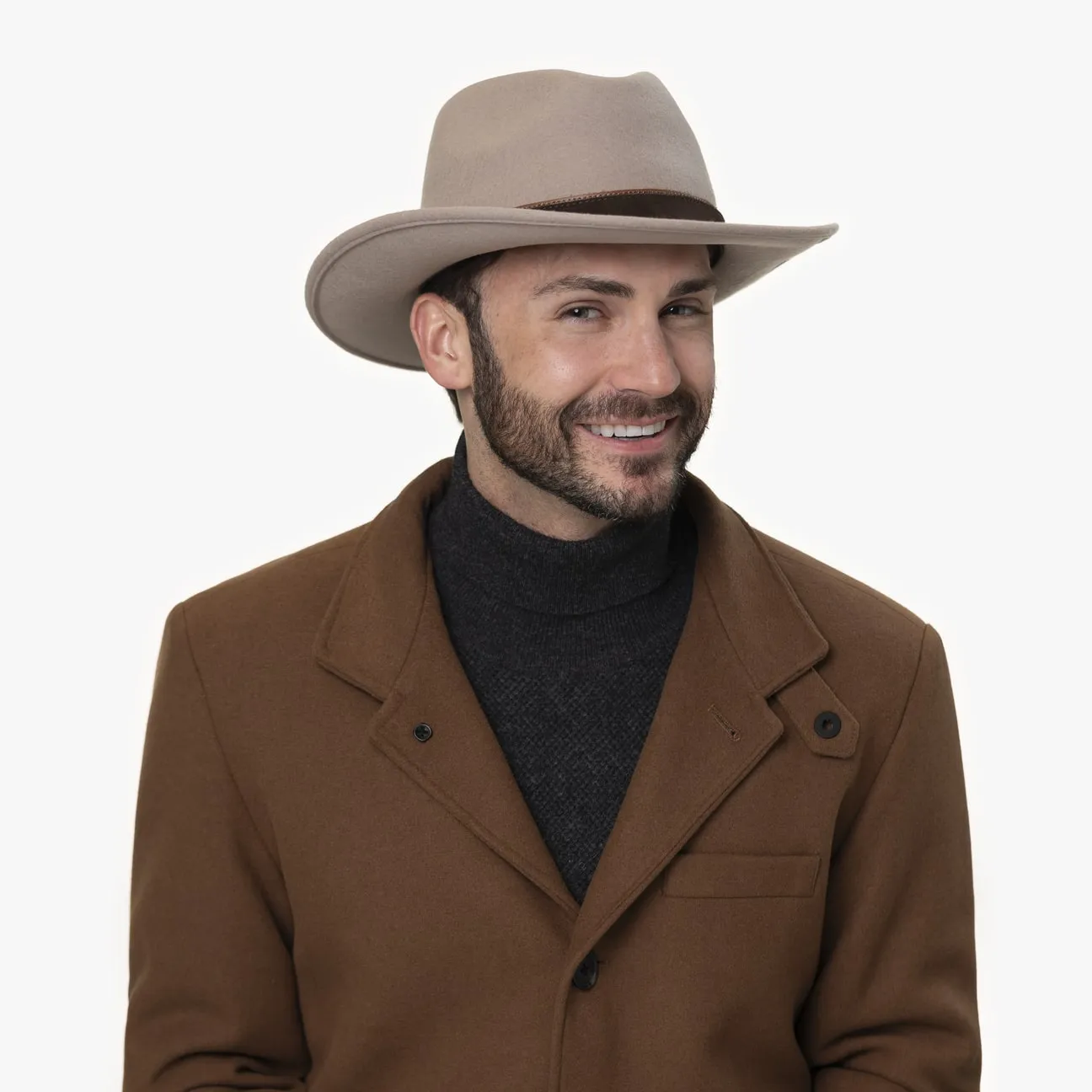 Monteley Wool Western Fedora Hat