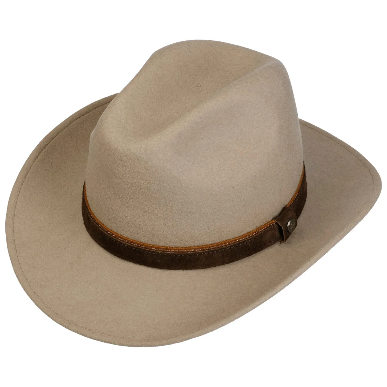 Monteley Wool Western Fedora Hat