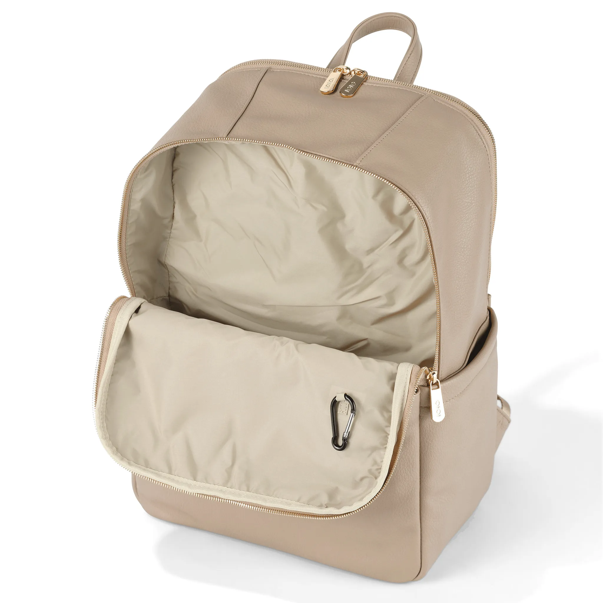 Multitasker Nappy Backpack - Oat Vegan Leather