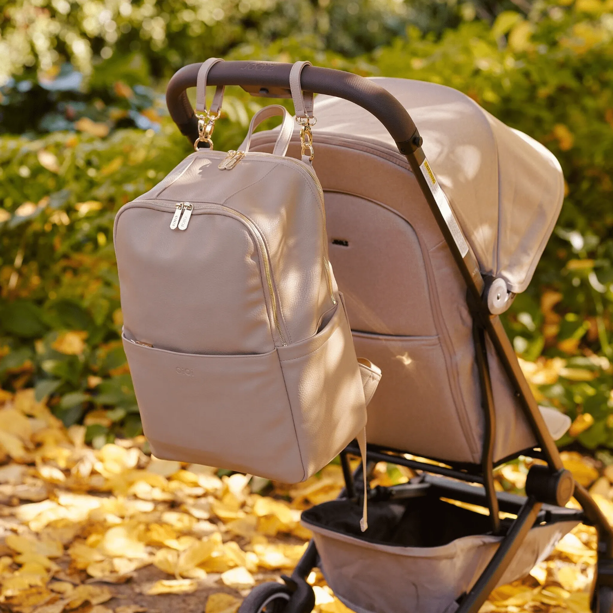 Multitasker Nappy Backpack - Oat Vegan Leather