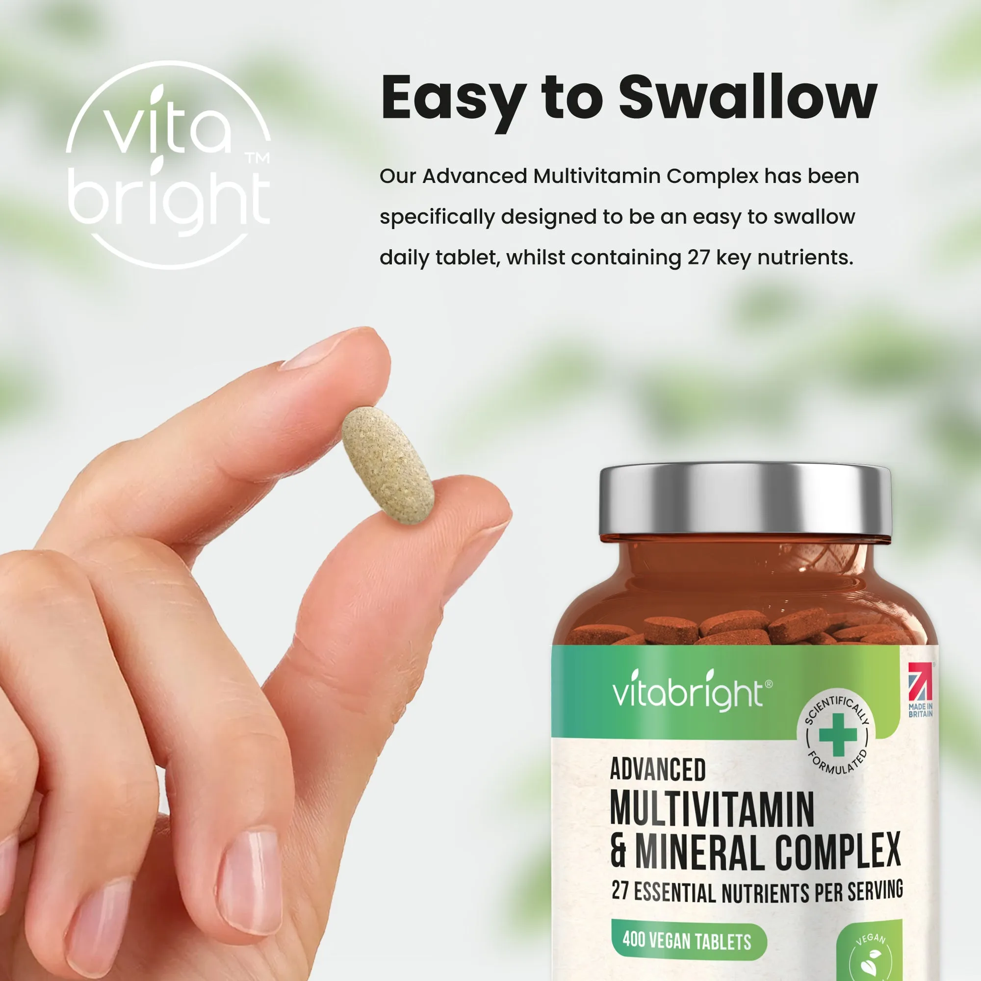 Multivitamin & Mineral Complex - 27 Essential Nutrients for Men & Women