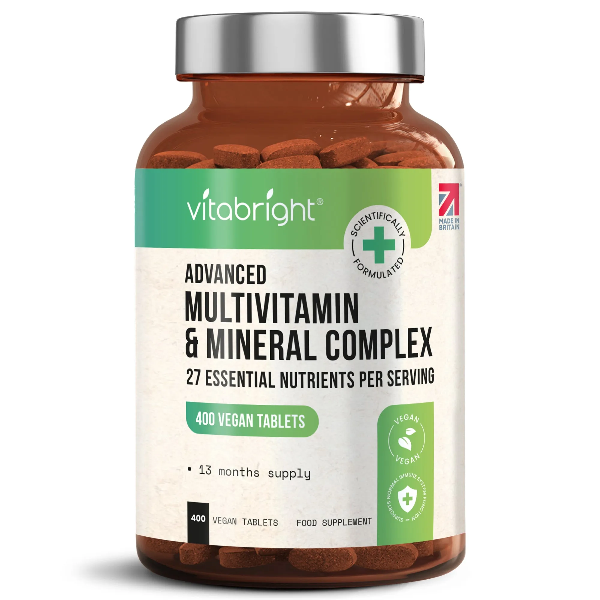 Multivitamin & Mineral Complex - 27 Essential Nutrients for Men & Women