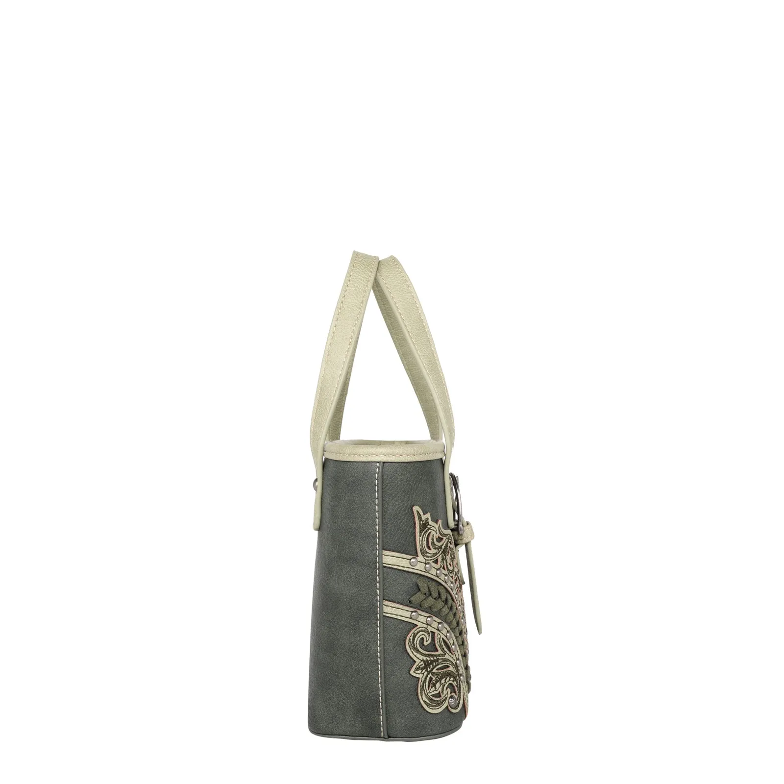 MW1177-923 Montana West Cut-Out/Buckle Collection Small Tote/Crossbody