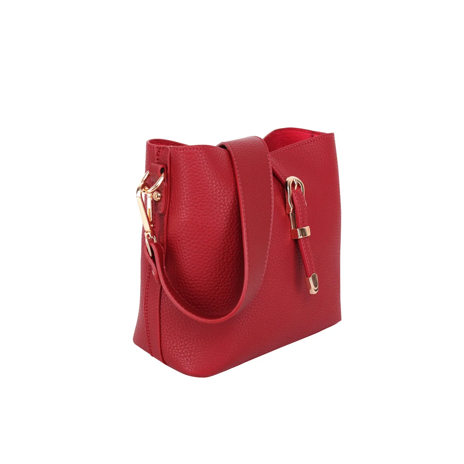 MWC-024 Montana West Buckle Shoulder/Crossbody Bag-Red