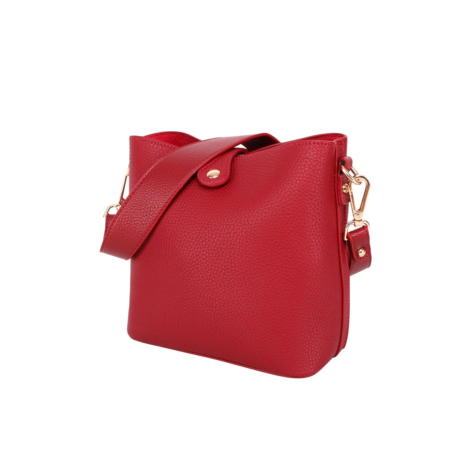 MWC-024 Montana West Buckle Shoulder/Crossbody Bag-Red