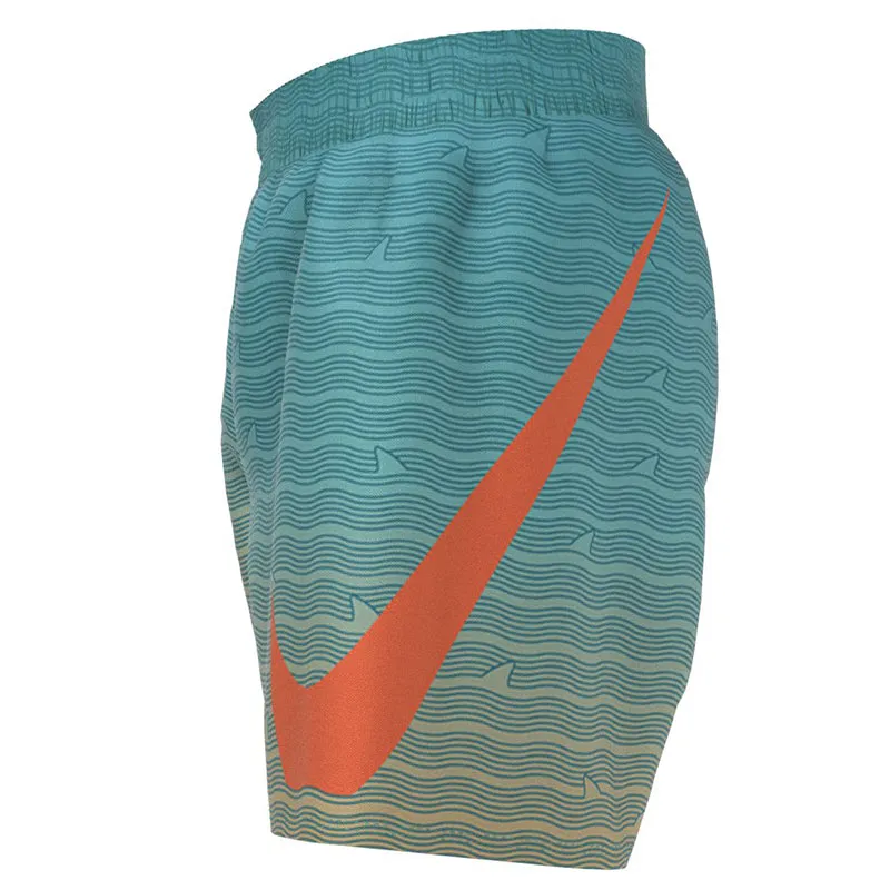 Nike - Boys Shark Stripe Breaker 4" Volley Short (Rush Orange)