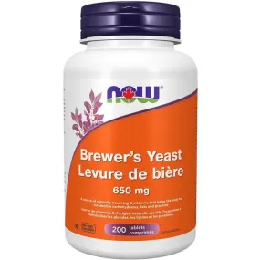 NOW Brewer's Yeast 650mg 200 Tablets