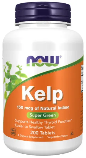 Now Kelp 150mcg Tablets 200ct