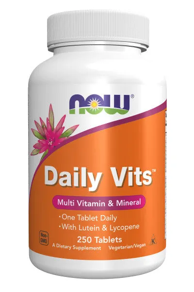 Now Multi-Vitamins Daily Vits Tablets 250ct