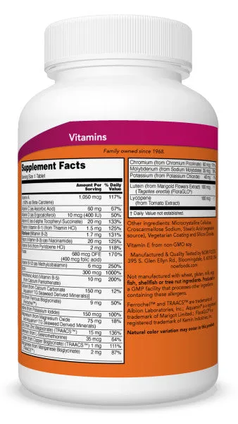 Now Multi-Vitamins Daily Vits Tablets 250ct